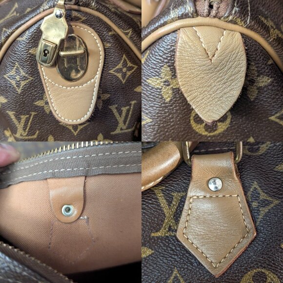 1970s LOUIS VUITTON Speedy 30 The French Company - Vintage LV Bag - Picture 14 of 16